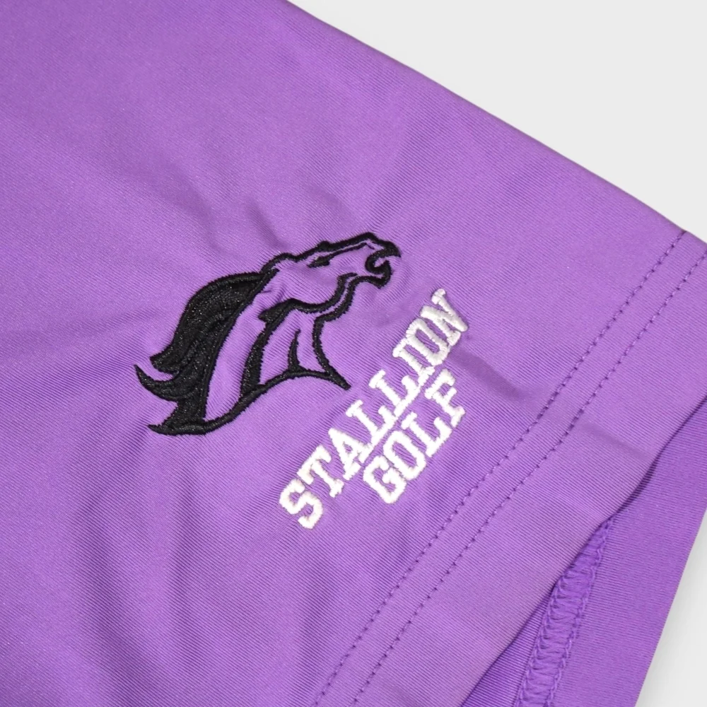 FootJoy Shirt Mens 2XL Purple Short Sleeve Golf Polo Strech Club Logo FJ